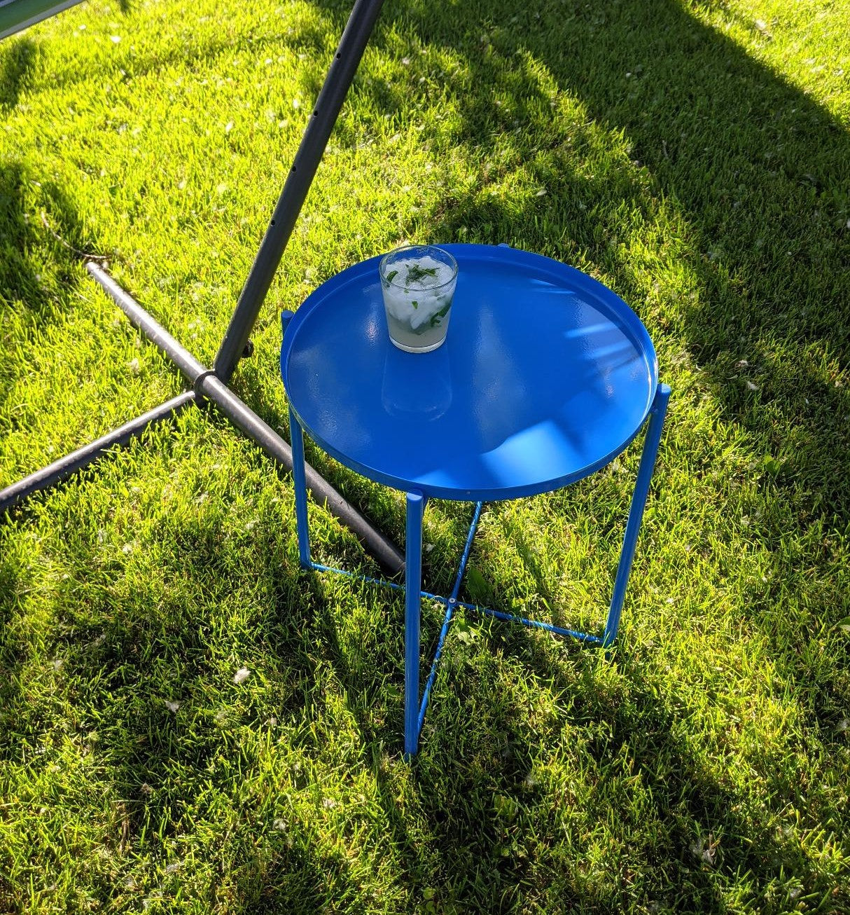 1 Tier Colourful Metal Round Side Table / Tray Table / Coffee Table