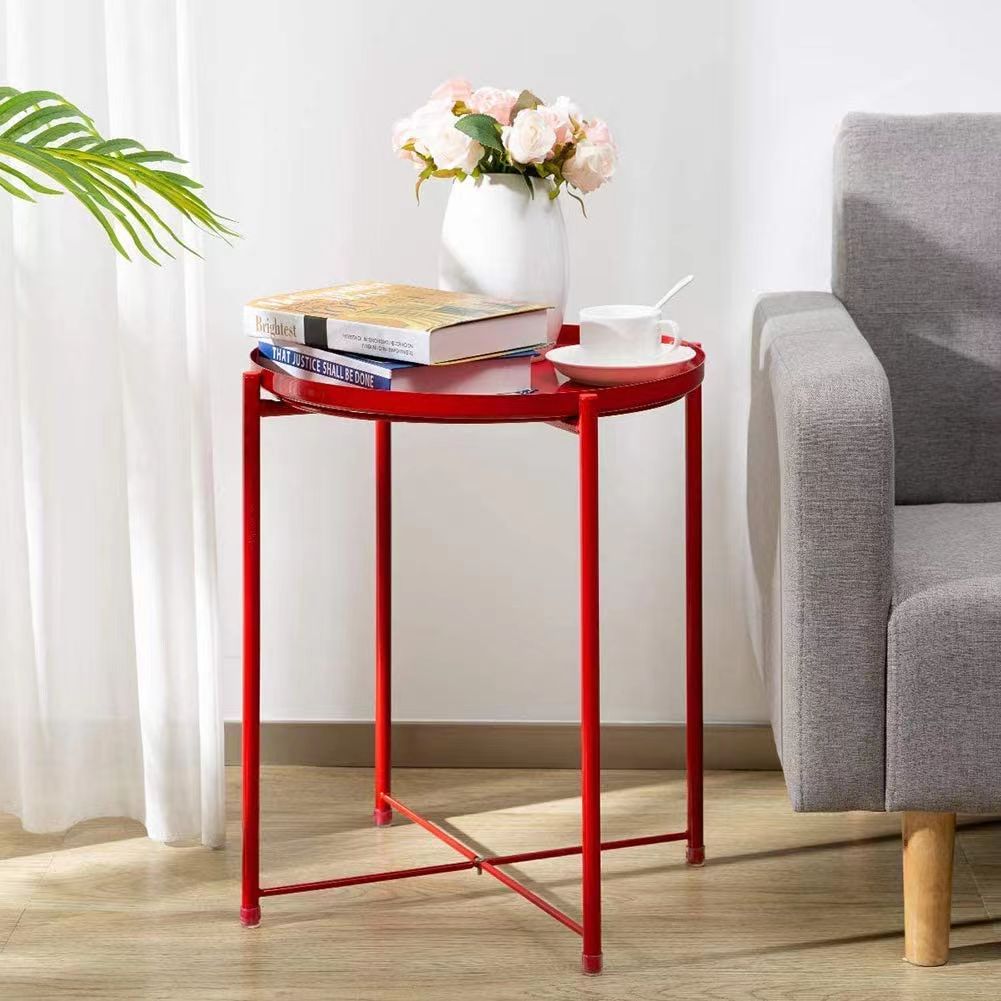 1 Tier Colourful Metal Round Side Table / Tray Table / Coffee Table